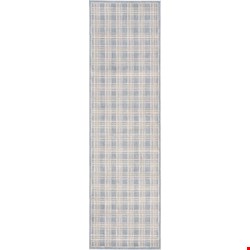 Nourison Kathy Ireland Ki01 Hollywood Shimmer KI102 Blue (99446028846) Runner 2'3