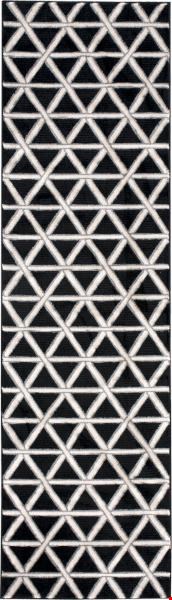 Nourison Kathy Ireland Ki01 Hollywood Shimmer KI103 Onyx (99446095459) Runner 2'3" x 8'0" Area Rug
