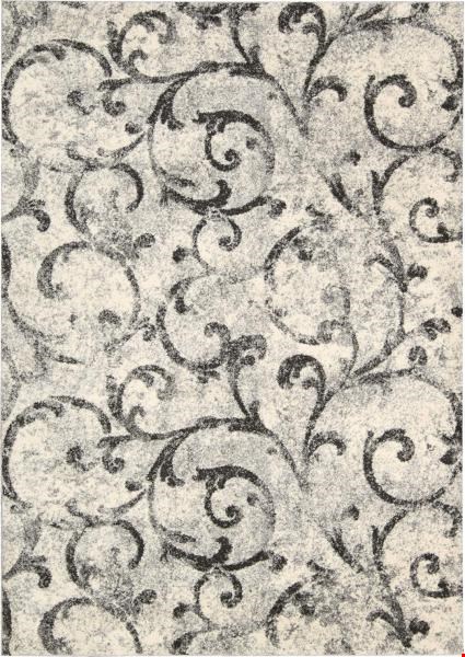 Nourison Kathy Ireland Ki02 Santa Barbara KI200 White Fume (99446096357) Rectangle 5'3" x 7'5" Area Rug