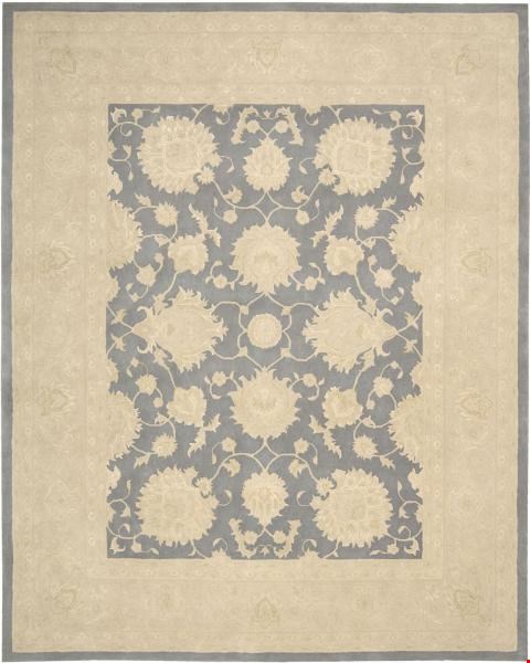 Nourison Kathy Ireland Ki14 Royal Serenity SER01 Slate (99446282378) Rectangle 7'5" x 5'6" Area Rug