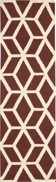 Nourison Linear LIN01 Brick Ivory (99446220424) Runner 2'3" x 7'6" Area Rug