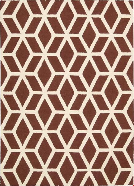 Nourison Linear LIN01 Brick Ivory (99446220479) Rectangle 7'6" x 9'6" Area Rug