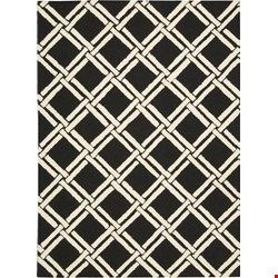 Nourison Linear LIN04 Black White (99446220776) Rectangle 7'6