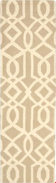 Nourison Linear LIN05 Sand Ivory (99446220646) Runner 2'3" x 7'6" Area Rug