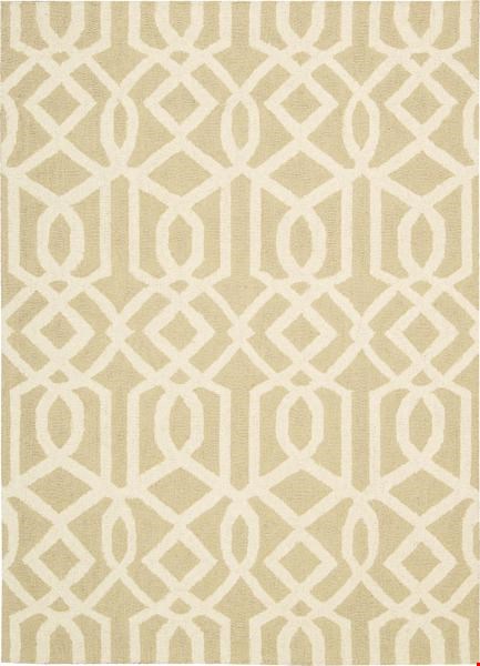 Nourison Linear LIN05 Sand Ivory (99446220653) Rectangle 3'9" x 5'9" Area Rug