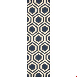 Nourison Linear LIN07 Blue Ivory (99446220998) Runner 2'3