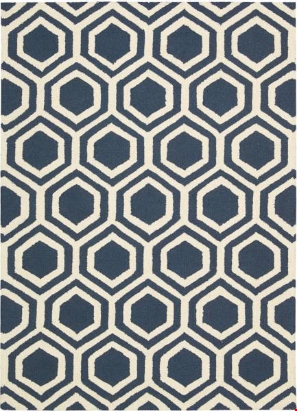 Nourison Linear LIN07 Blue Ivory (99446221049) Rectangle 8'0" x 11'0" Area Rug