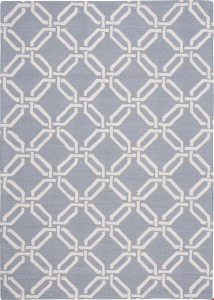 Nourison Linear LIN08 Light Blue (99446279651) Rectangle 3'9" x 5'9" Area Rug