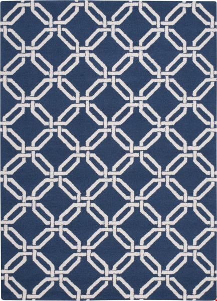 Nourison Linear LIN08 Navy (99446279736) Rectangle 5'0" x 7'0" Area Rug
