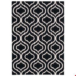 Nourison Linear LIN15 Black White (99446279880) Rectangle 5'0