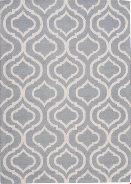 Nourison Linear LIN15 Light Blue (99446280107) Rectangle 8'0" x 11'0" Area Rug