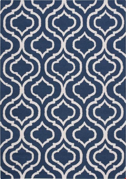 Nourison Linear LIN15 Navy (99446280039) Rectangle 7'6" x 9'6" Area Rug