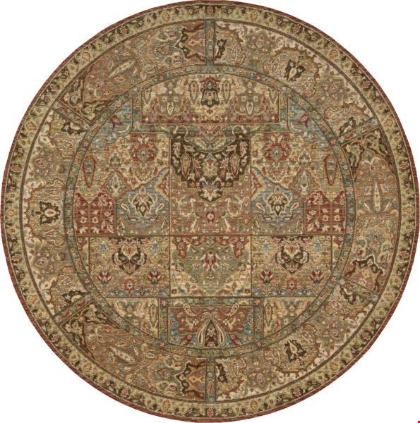 Nourison Living Treasures LI02 Multicolor (99446674333) Round 7'10" x 7'10" Area Rug