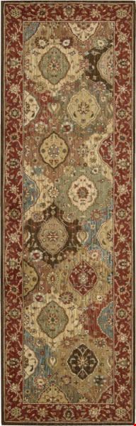 Nourison Living Treasures LI03 Multicolor (99446669834) Runner 12'0" x 2'6" Area Rug