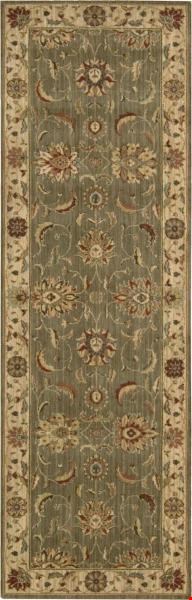 Nourison Living Treasures LI04 Green (99446669025) Runner 8'0" x 2'6" Area Rug