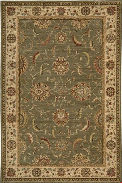 Nourison Living Treasures LI04 Green (99446672537) Rectangle 8'3" x 5'6" Area Rug