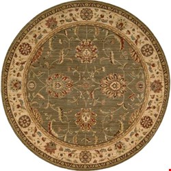 Nourison Living Treasures LI04 Green (99446674876) Round 7'10