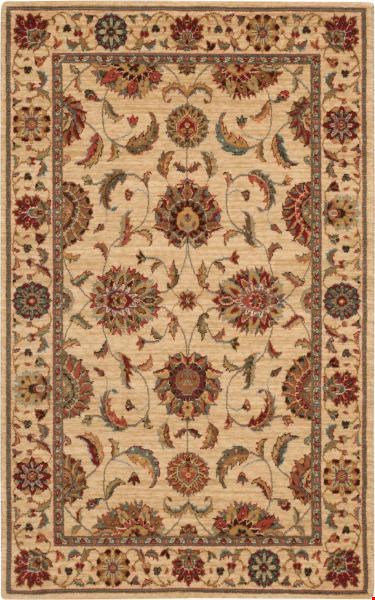 Nourison Living Treasures LI04 Ivory (99446181800) Rectangle 5'6" x 3'6" Area Rug