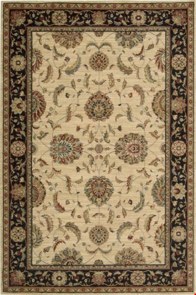 Nourison Living Treasures LI04 Ivory Black (99446678478) Rectangle 13'9" x 9'9" Area Rug