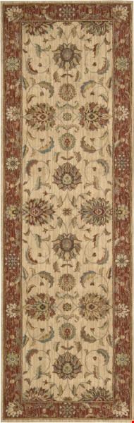 Nourison Living Treasures LI04 Ivory Red (99446670373) Runner 12'0" x 2'6" Area Rug