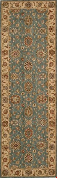Nourison Living Treasures LI05 Aqua (99446669926) Runner 12'0" x 2'6" Area Rug