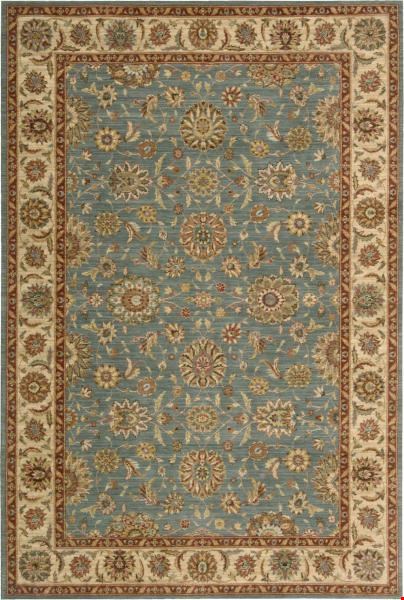 Nourison Living Treasures LI05 Aqua (99446672179) Rectangle 8'3" x 5'6" Area Rug