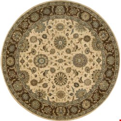 Nourison Living Treasures LI05 Beige (99446674692) Round 7'10