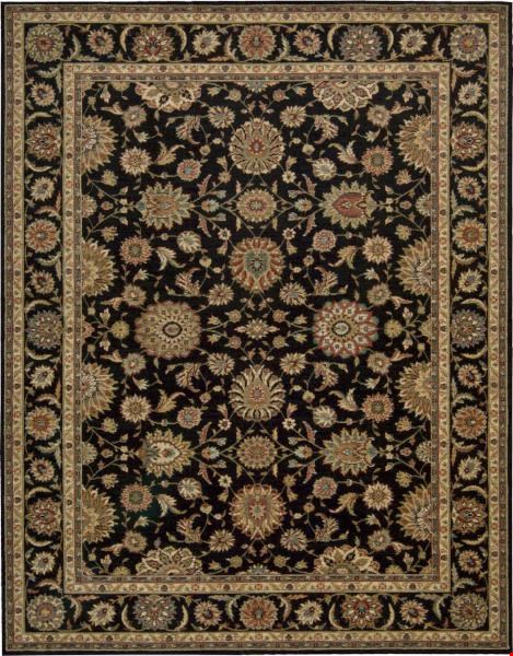 Nourison Living Treasures LI05 Black (99446675774) Rectangle 9'6" x 7'6" Area Rug