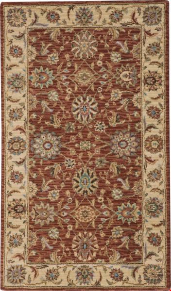 Nourison Living Treasures LI05 Rust (99446667854) Rectangle 4'3" x 2'6" Area Rug