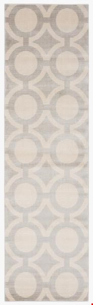 Nourison Luminance LUM01 Cream Grey (99446194008) Runner 2'3" x 8'0" Area Rug