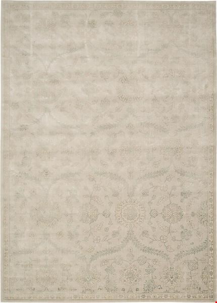 Nourison Luminance LUM04 Cream Mint (99446194312) Rectangle 7'6" x 10'6" Area Rug