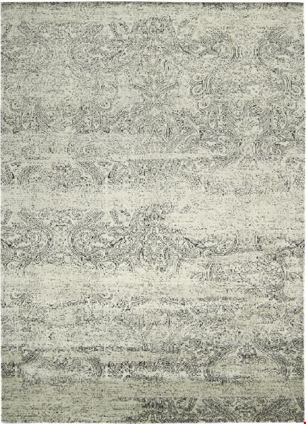 Nourison Luminance LUM11 Ivory Black (99446308085) Rectangle 3'5" x 5'5" Area Rug