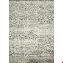 Nourison Luminance LUM11 Ivory Black (99446308139) Rectangle 9'3