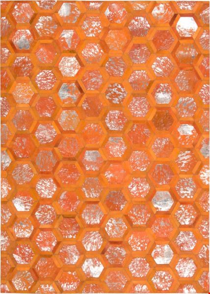 Nourison Michael Amini Ma01 City Chic MA100 Tangerine (99446209603) Rectangle 5'3" x 7'5" Area Rug