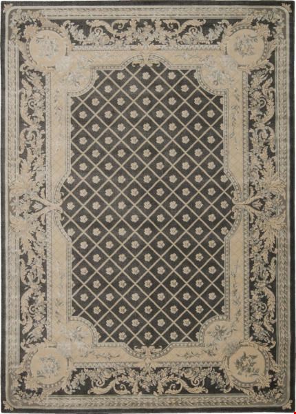Nourison Michael Amini Ma02 Platine MA201 Charcoal (99446233820) Rectangle 5'3" x 7'5" Area Rug