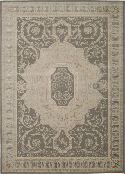 Nourison Michael Amini Ma02 Platine MA204 Slate (99446234070) Rectangle 5'3" x 7'5" Area Rug