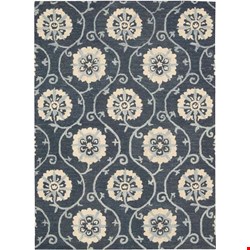 Nourison Marina MRN09 Navy (99446199355) Rectangle 5'0