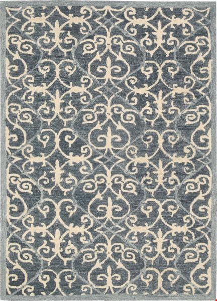 Nourison Marina MRN10 Denim (99446199348) Rectangle 8'0" x 10'6" Area Rug