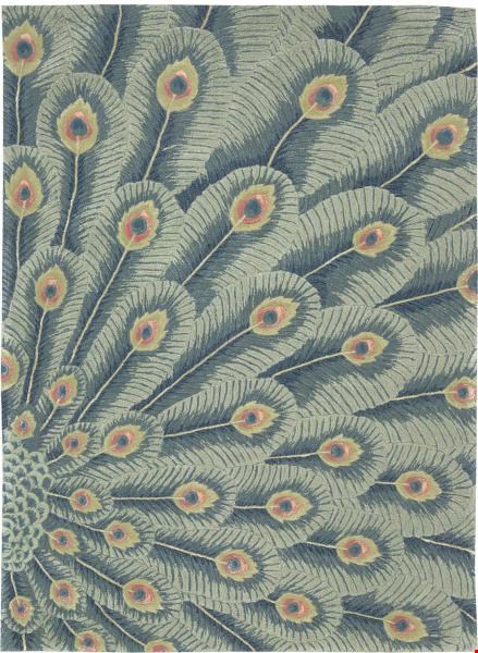 Nourison Moda MOD01 Peacock (99446138996) Rectangle 5'6" x 7'5" Area Rug