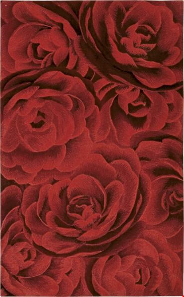 Nourison Moda MOD06 Crimson (99446108388) Rectangle 3'6" x 5'6" Area Rug