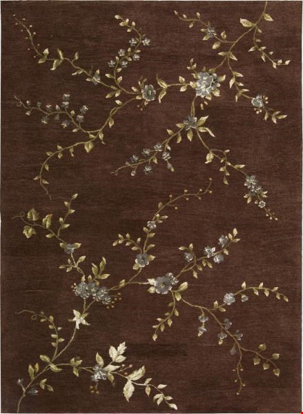 Nourison Modern Elegance LH06 Brown (99446046840) Rectangle 7'5" x 5'6" Area Rug