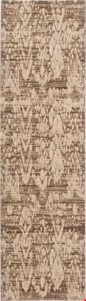 Nourison Nepal NEP09 Mocha (99446152312) Runner 2'3" x 8'0" Area Rug