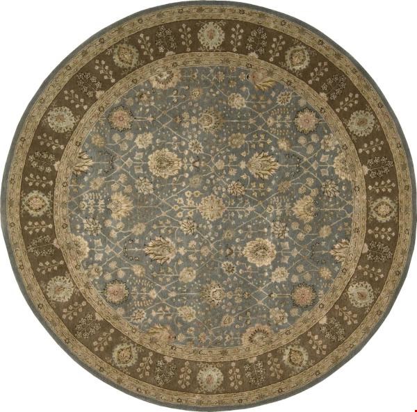 Nourison Nourison 3000 3102 Light Blue (99446199386) Round 6'0" x 6'0" Area Rug