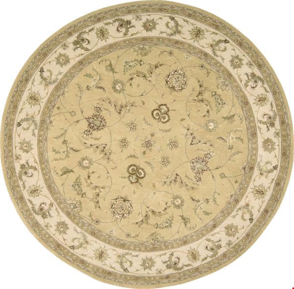Nourison Nourison 3000 3104 Yellow (99446199928) Round 6'0" x 6'0" Area Rug