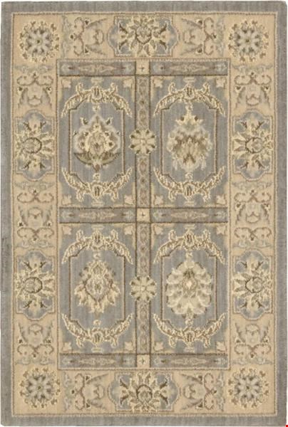 Nourison Persian Empire PE23 Slate (99446253477) Rectangle 3'6" x 5'6" Area Rug