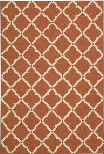 Nourison Portico POR01 Orange (99446107244) Rectangle 2'3" x 3'9" Area Rug