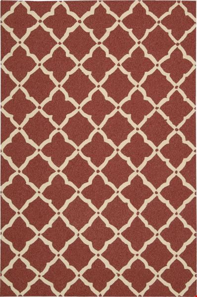 Nourison Portico POR01 Red (99446217196) Rectangle 3'6" x 5'6" Area Rug
