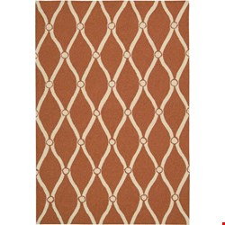 Nourison Portico POR02 Orange (99446217486) Rectangle 3'6