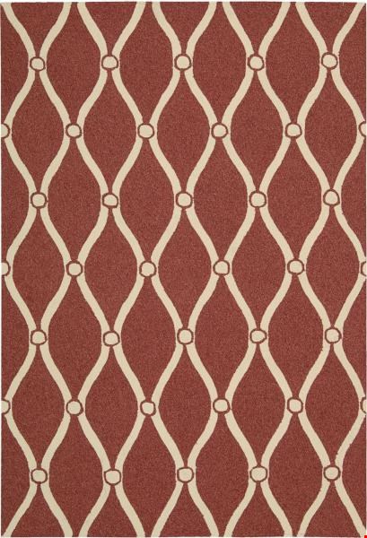 Nourison Portico POR02 Red (99446217523) Rectangle 2'0" x 3'0" Area Rug