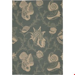 Nourison Portico POR04 Aqua (99446251503) Rectangle 3'6